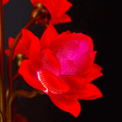 Đèn thờ hoa sen 7 bông nở rộ cao 50 cm 4