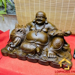 Tượng Phật Di Lặc ngồi tài lộc kích thước 50x29x27 cm 2